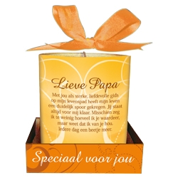 Message Candle Lieve Papa