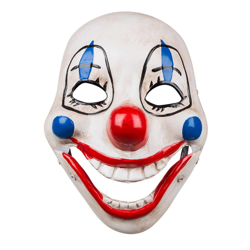 pauze fonds gebonden Plastic Masker Clown met Beweegbare Mond - Ooms Feestwinkel