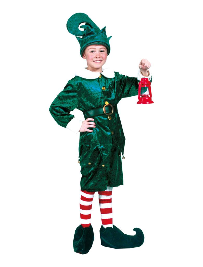 Krachtcel natuurpark spelen Kostuum "Funny Elf" Kind - Ooms Feestwinkel