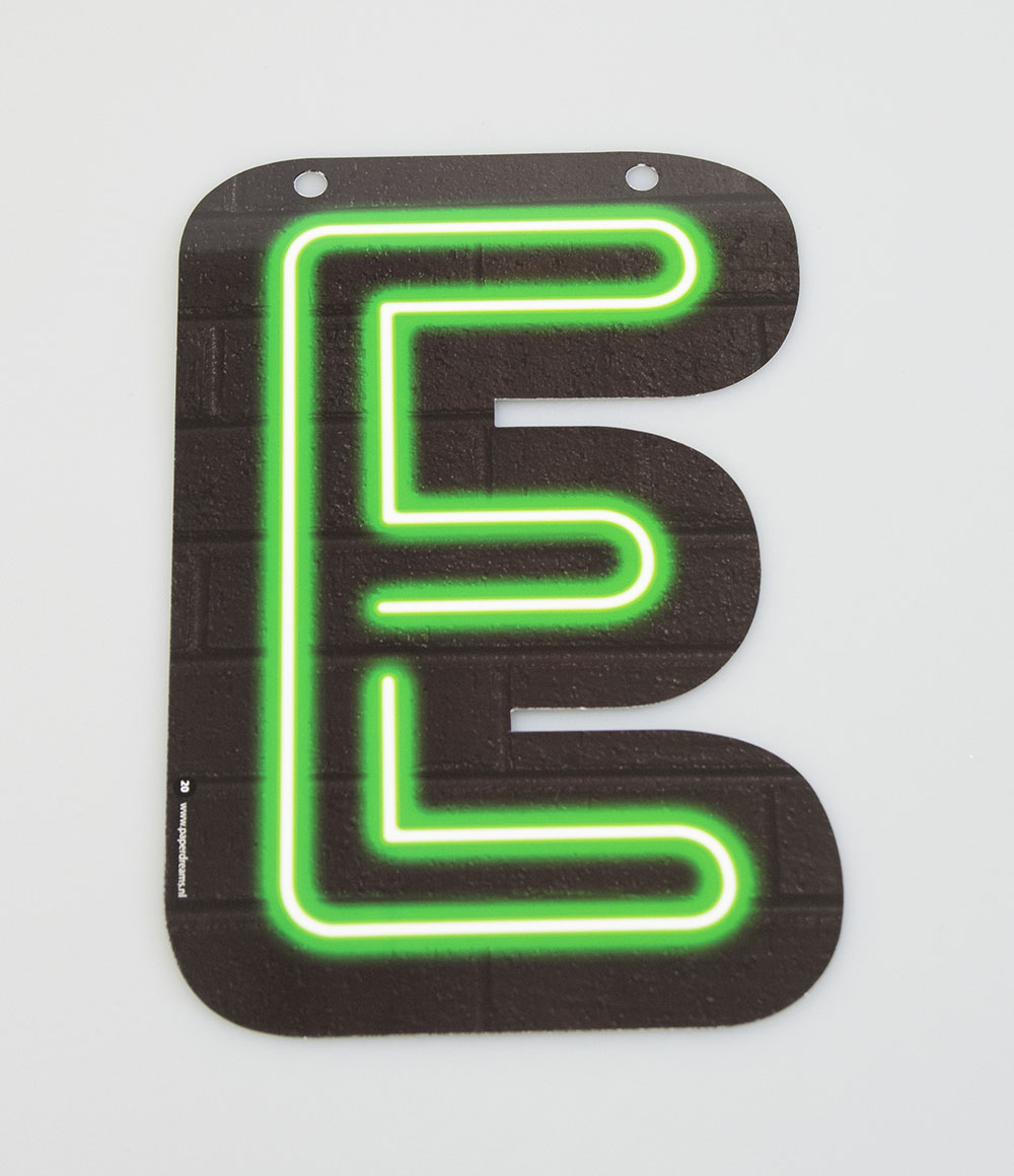 Letterslinger Letter-E Neon
