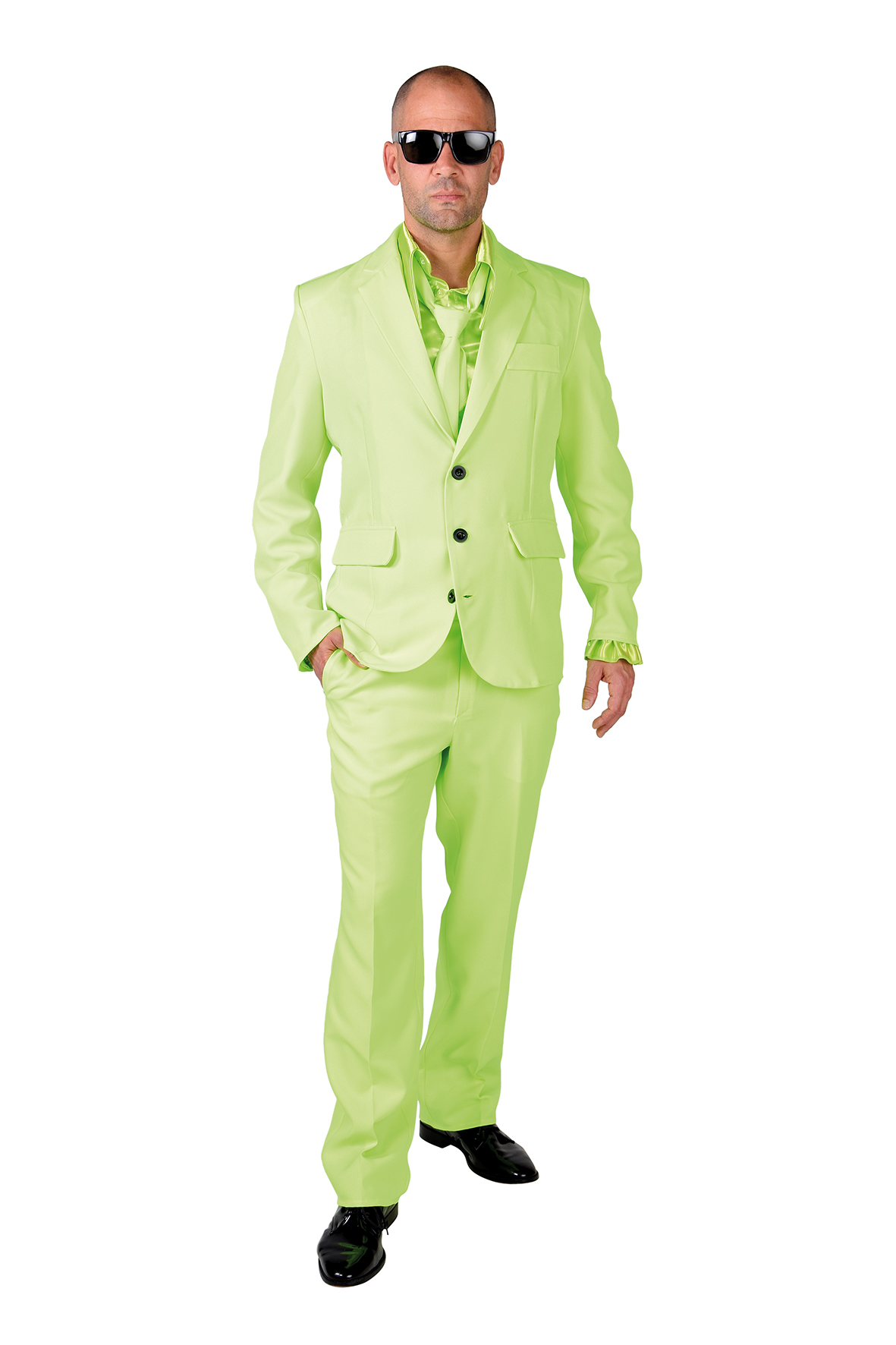 Guggenheim Museum Modernisering Instrueren Kostuum Magic Suit Lime Groen Heren - Ooms Feestwinkel