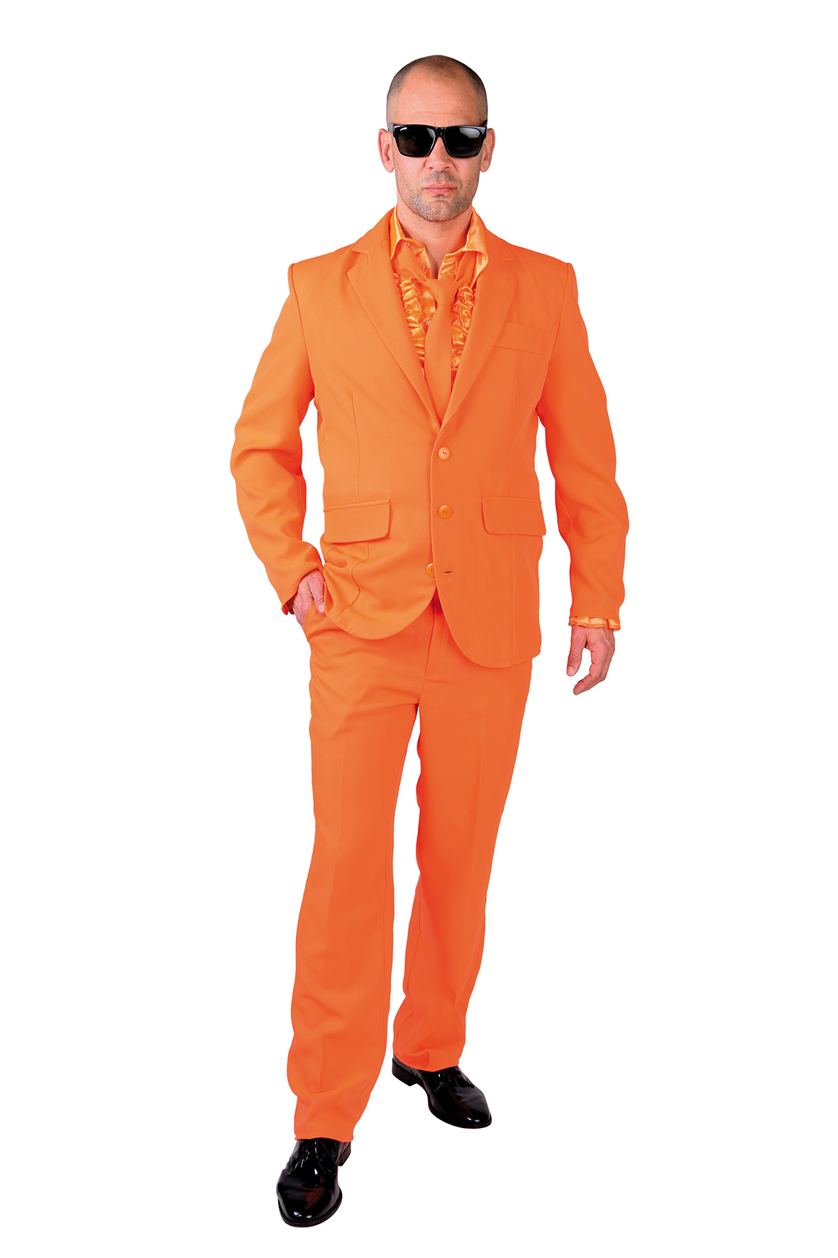 Raffinaderij Overweldigen Oorlogsschip Kostuum Magic Suit Oranje Heren - Ooms Feestwinkel