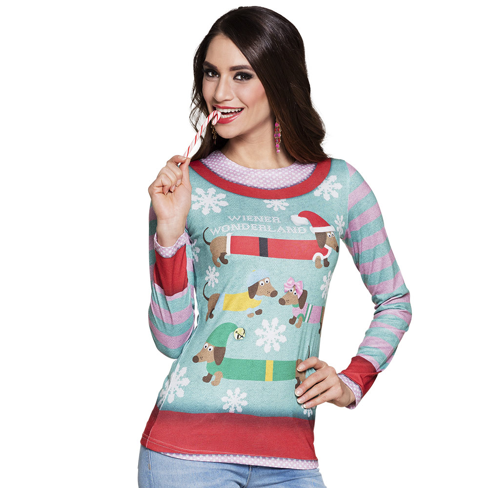 Shirt Fotoprint Wiener Wonderland Dames