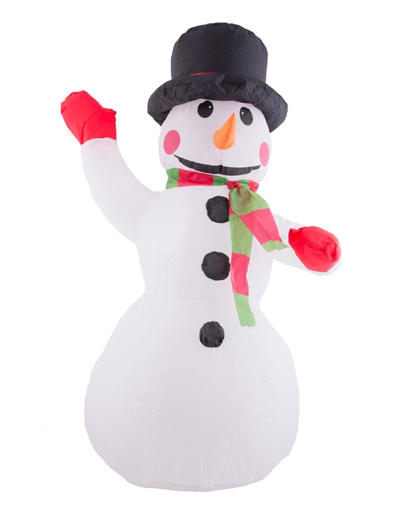 hartstochtelijk George Bernard prinses Decoratie Opblaasbare Sneeuwpop 120cm - Ooms Feestwinkel