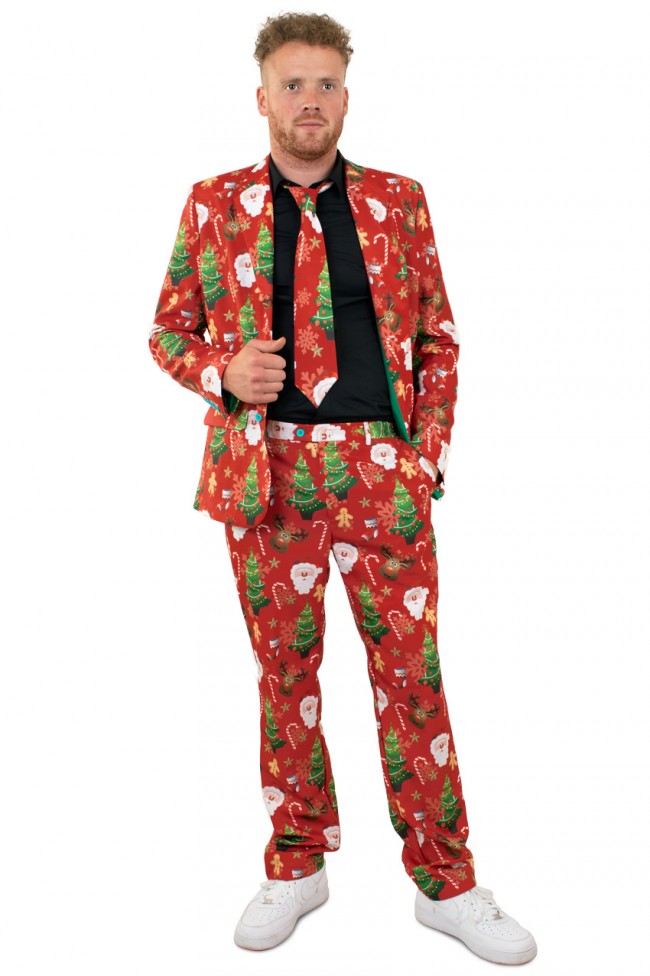 Vervormen uitzondering gras Kostuum Kerst Rood Heren - Ooms Feestwinkel