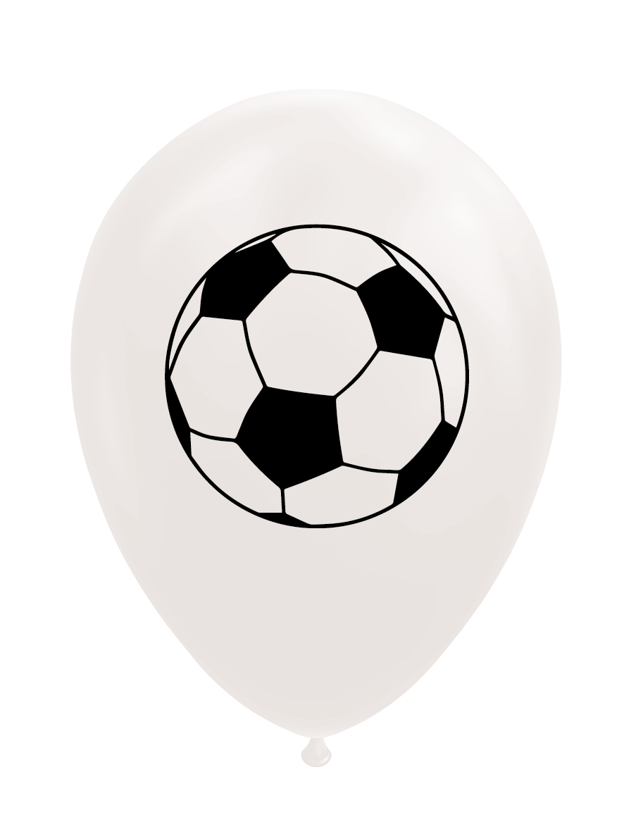 Steil Pelgrim Ga terug Helium) Ballonnen Voetbal Zwart/Wit 12Inch 8stuks - Ooms Feestwinkel
