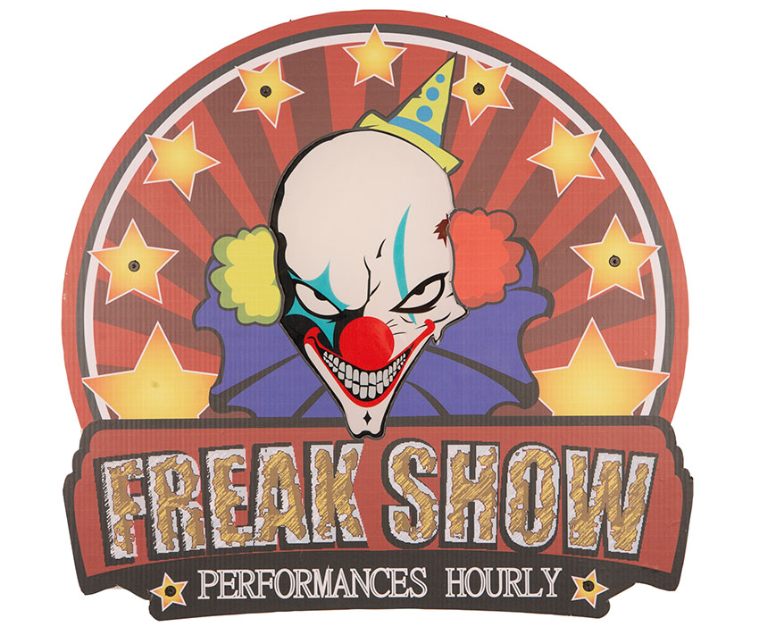 Deco Bord "Freak Show" met Licht