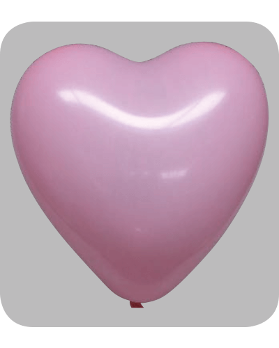 Hart Ballonnen Pastel Roze 100stuks - Ooms Feestwinkel