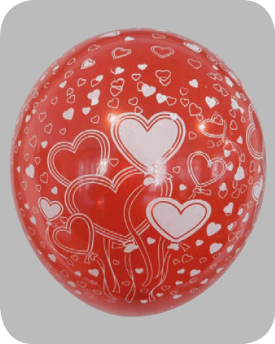 Ballonnen in een hart - Feestwinkel