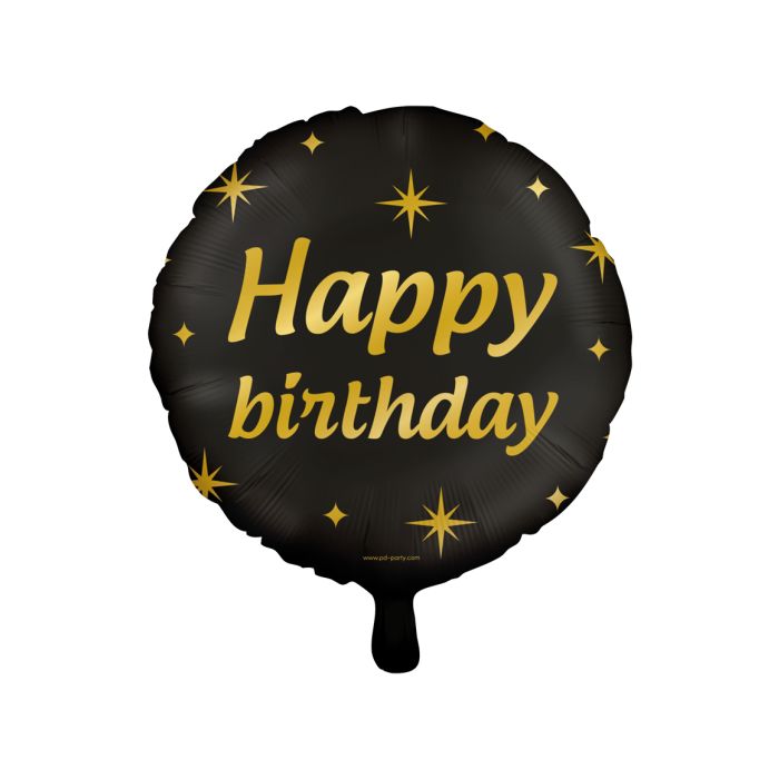 Folieballon Classy Happy Birthday 46cm