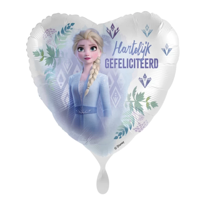 Folieballon Frozen Hartelijk Gefeliciteerd 43cm