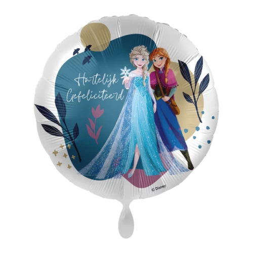 Folieballon Frozen Hartelijk Gefeliciteerd 43cm