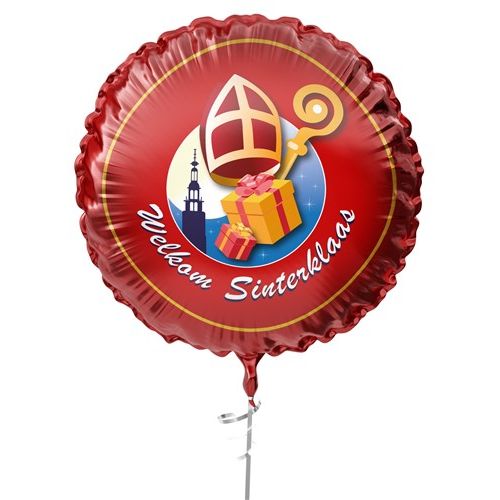 Folieballon Welkom Sinterklaas 45cm