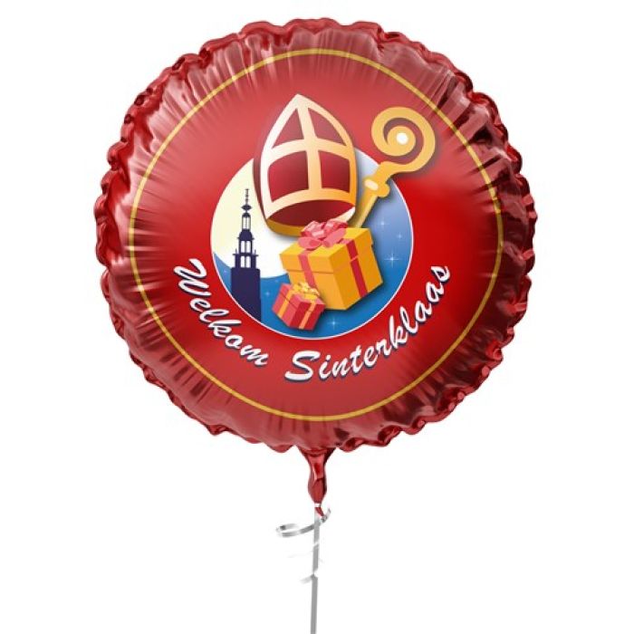 Folieballon Welkom Sinterklaas 45cm