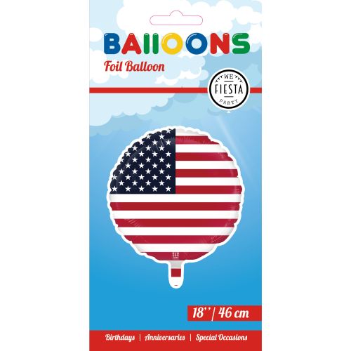 Folieballon Amerikaanse Vlag 46cm