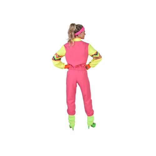 Kostuum 80's Jogging Fluor/Neon Dames