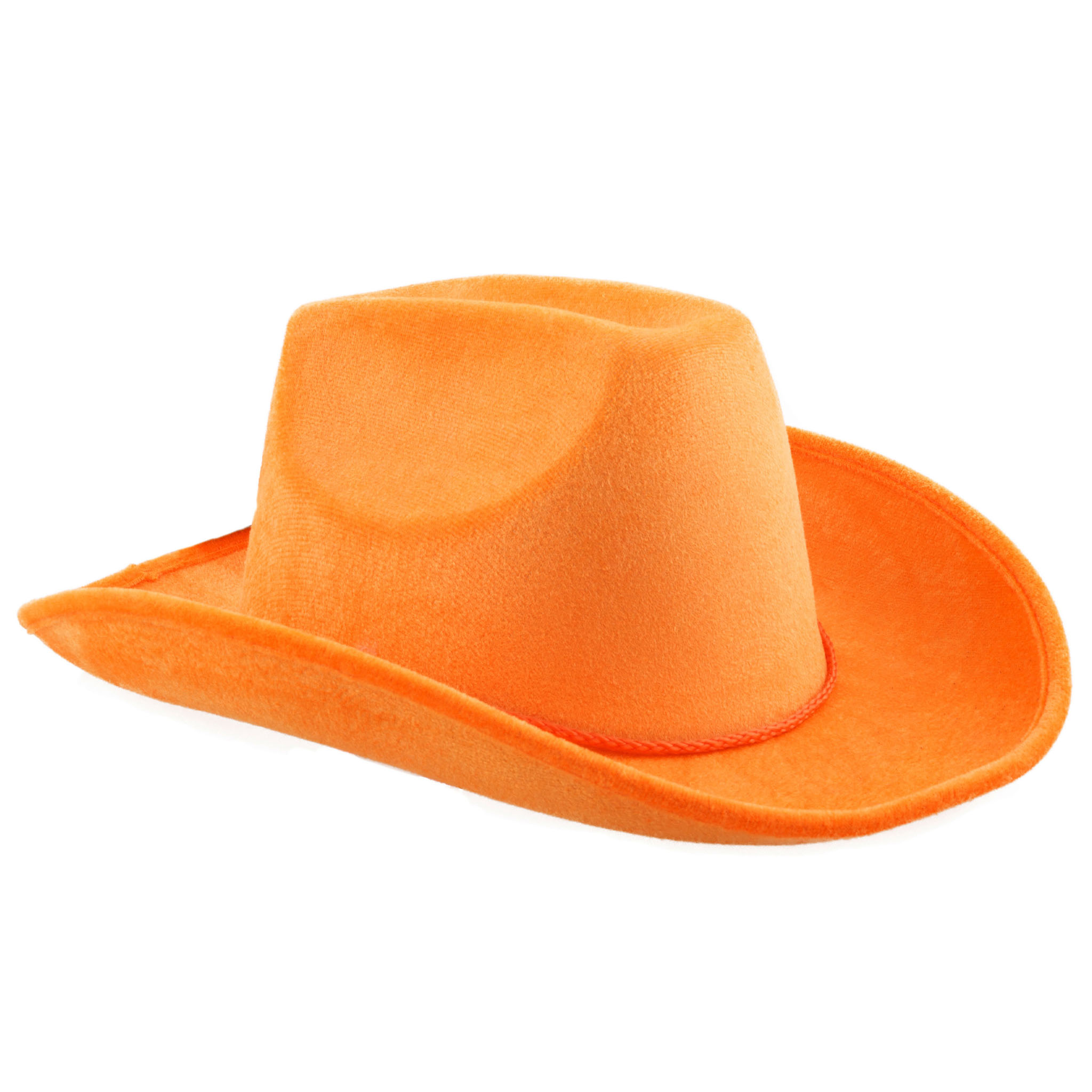Cowboy Hoed Oranje Velours