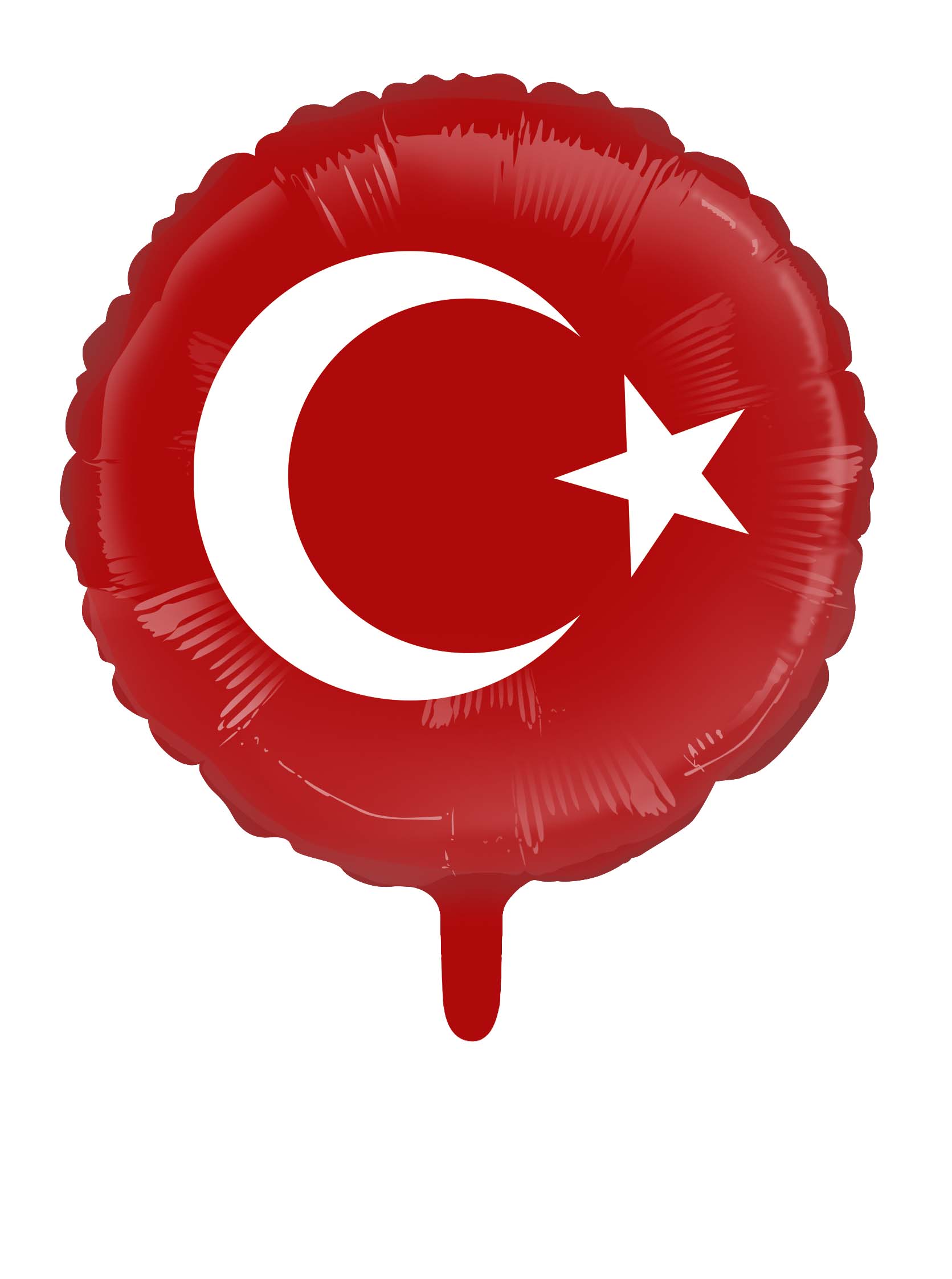 Folieballon Turkse Vlag 46cm