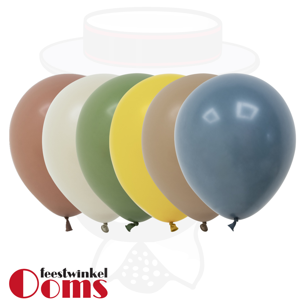 20st Pastel Ballonnen Vintage 12"