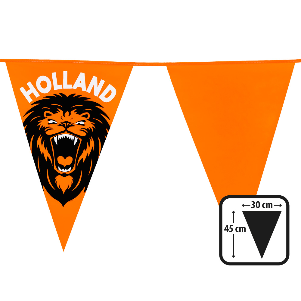 8m XL Vlaggenlijn Holland Leeuw