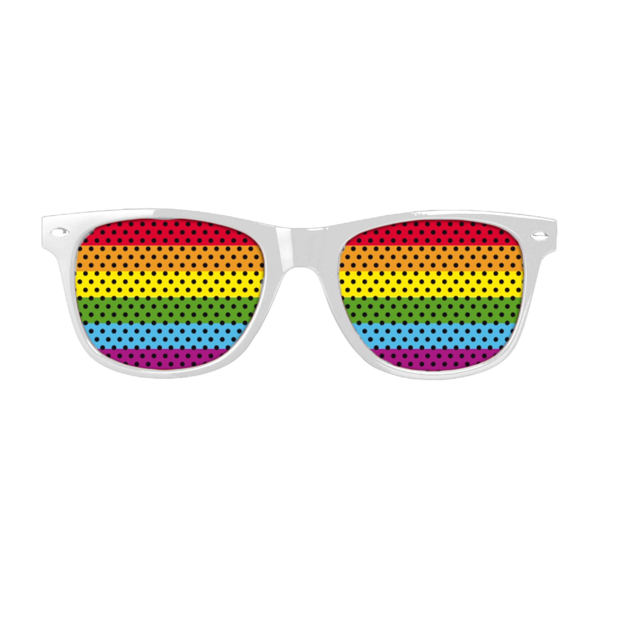 Bril Blues Brothers Regenboog