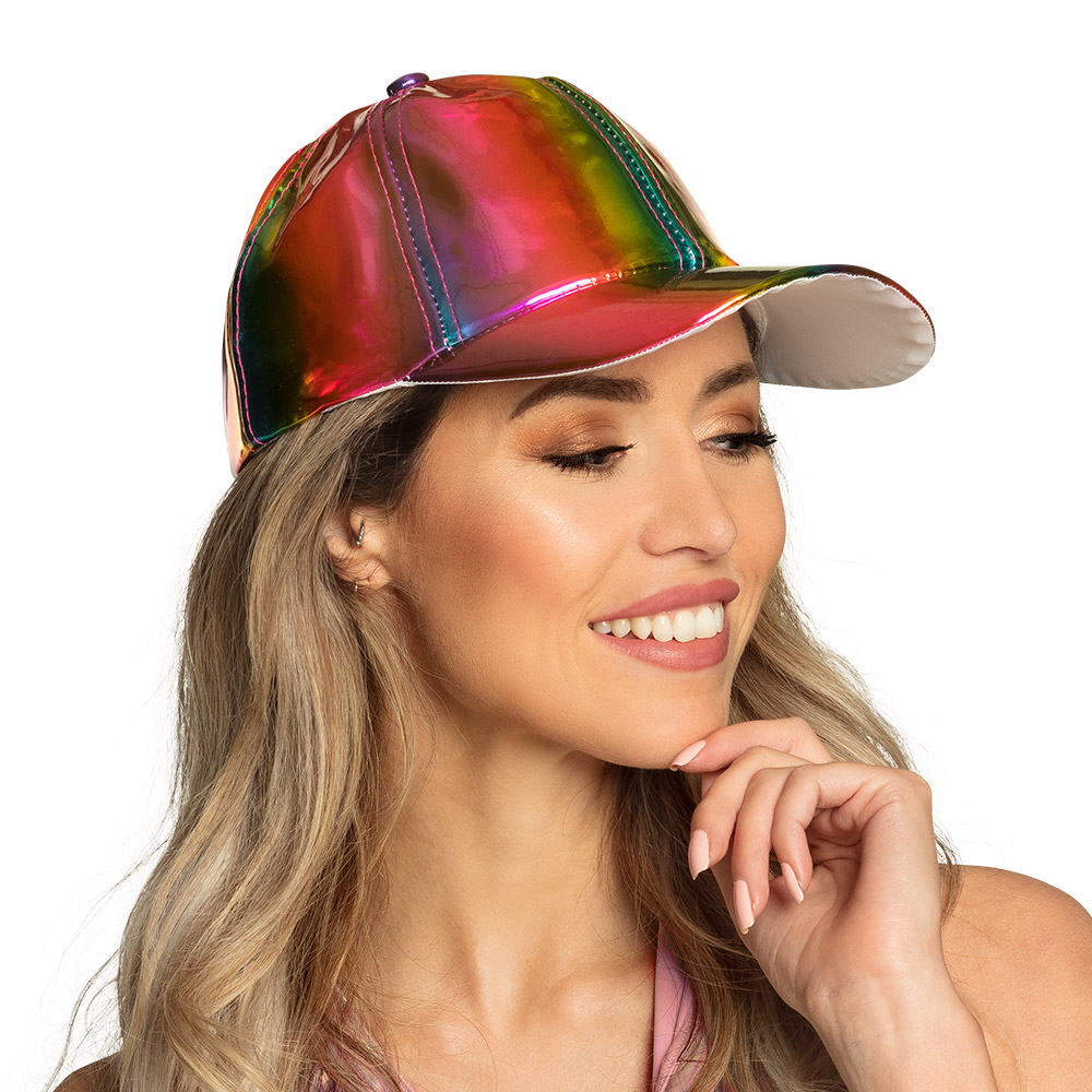 Pet/Cap Holo Regenboog