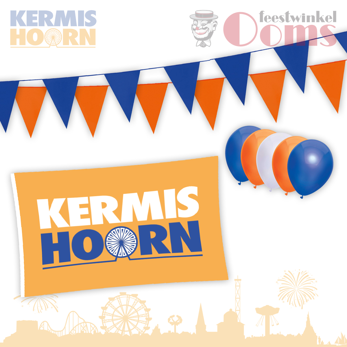 Versiering Pakket Kermis Hoorn