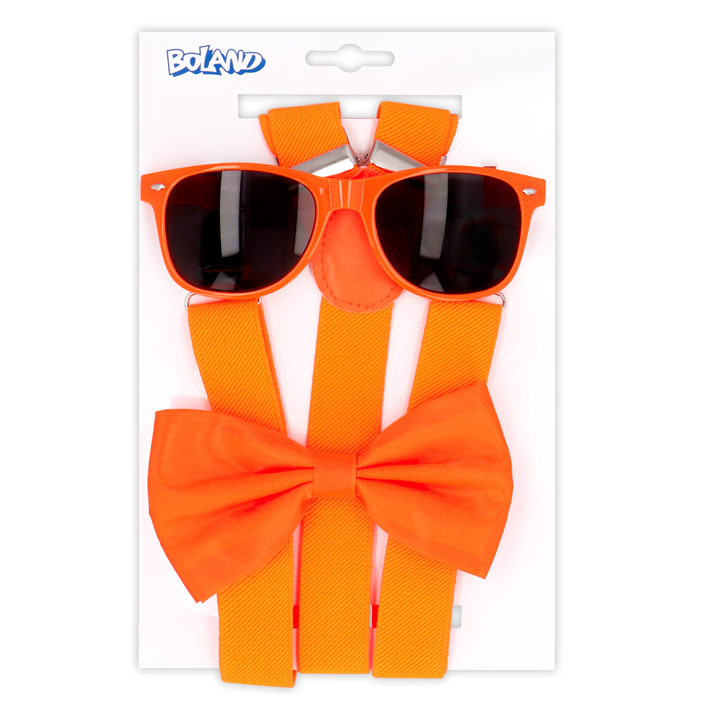 Accessoires Set Fluor/Neon Oranje 3-delig