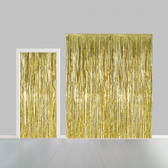 Deurgordijn Folie Uni Goud 100x240cm