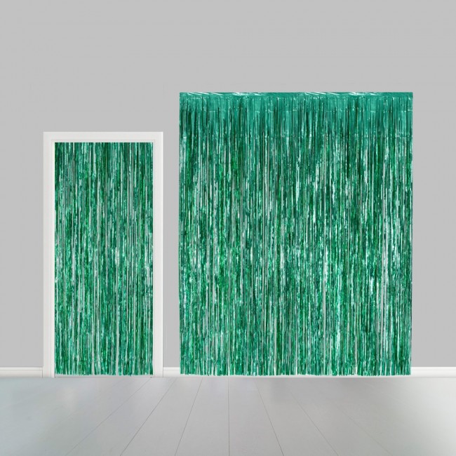 Deurgordijn Folie Uni Groen 100x240cm