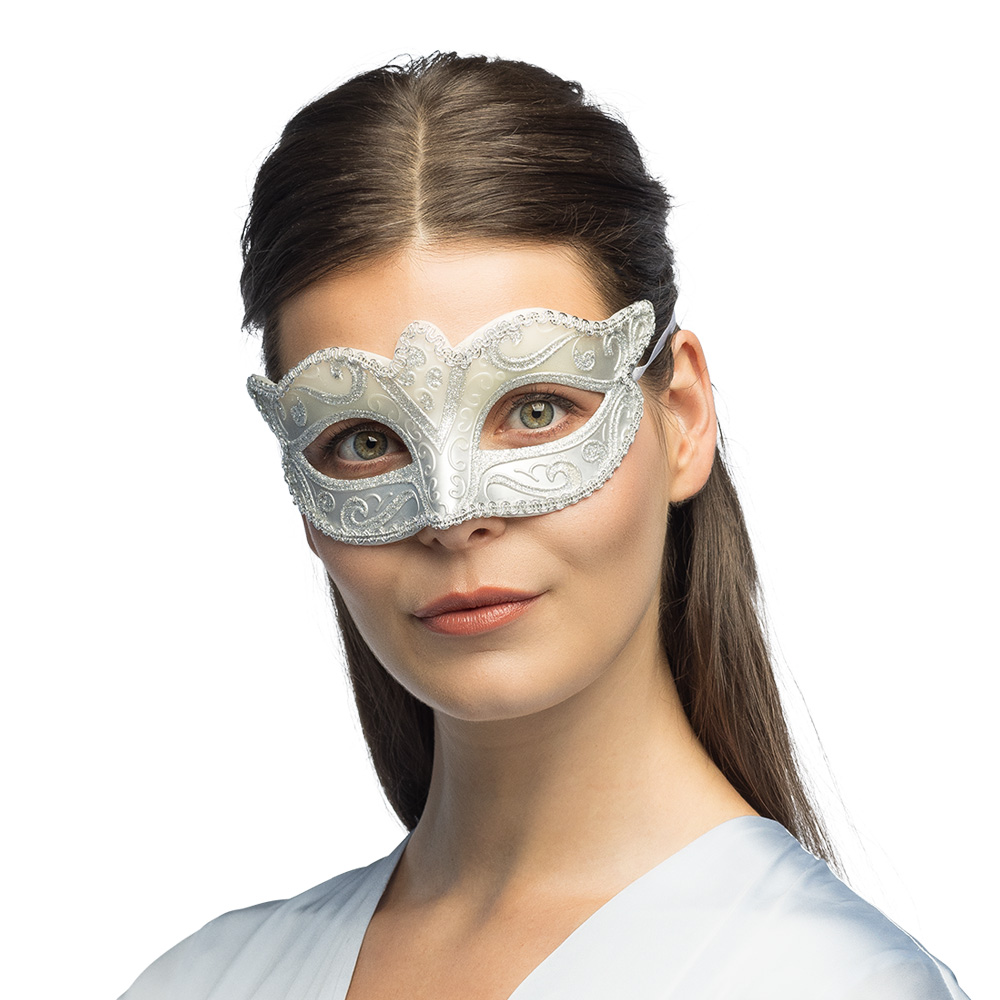 Oogmasker Venetiaans Felina Zilver