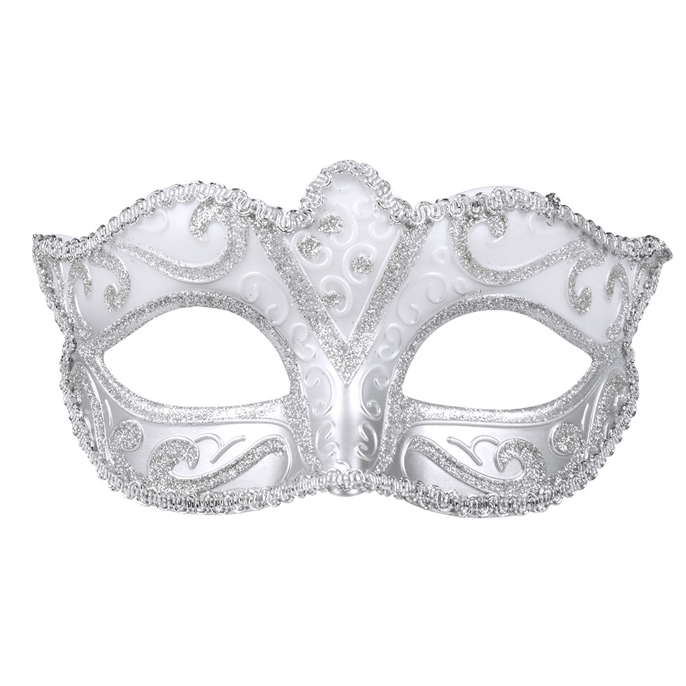 Oogmasker Venetiaans Felina Zilver