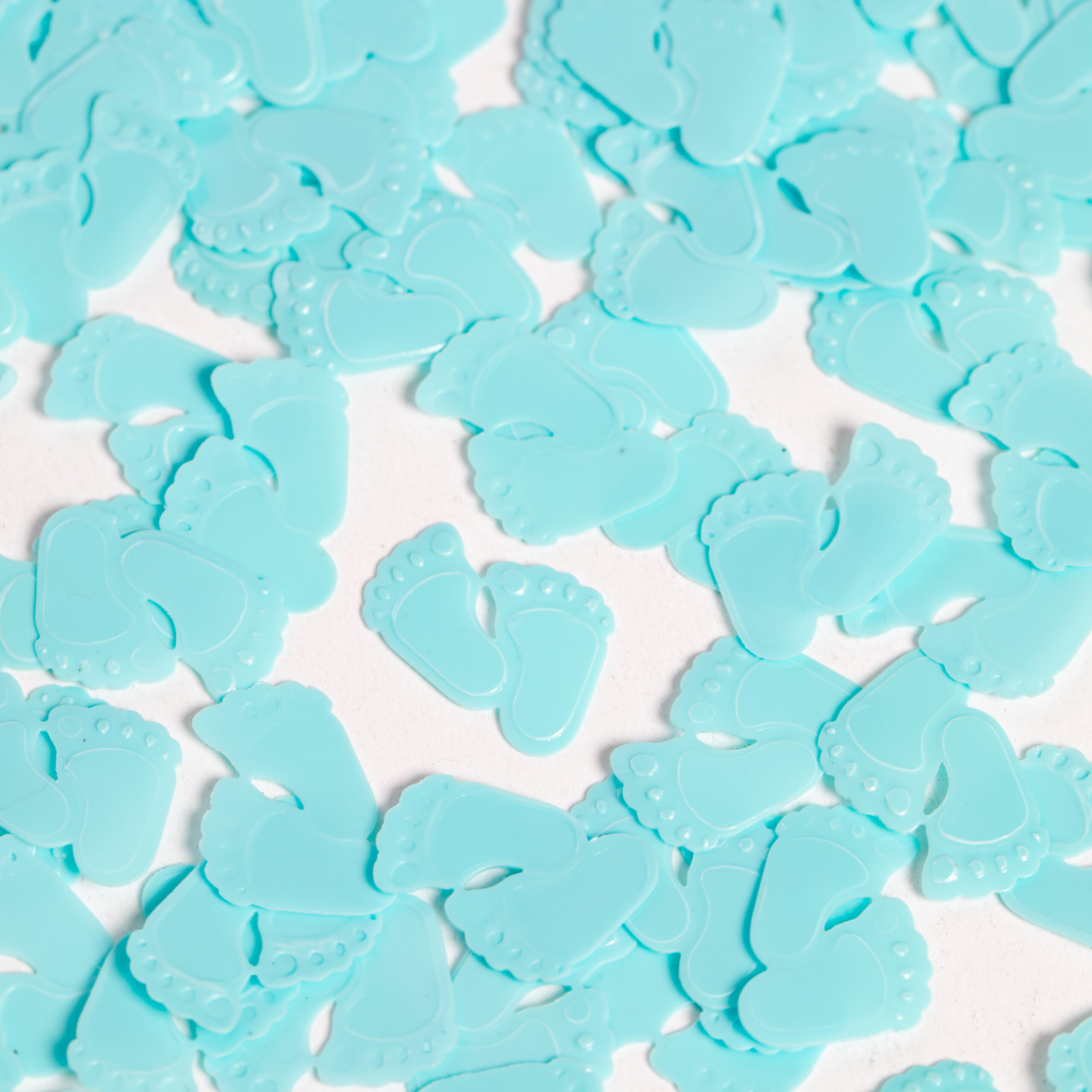 Sier-Confetti Voetjes Blauw 14gram