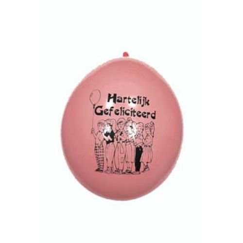 Ballonnen Hartelijk Gefeliciteerd 14Inch 10stuks