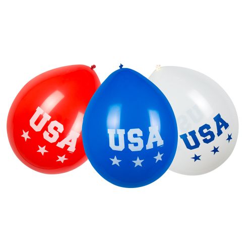 Ballonnen "USA" American Party 25cm 6stuks