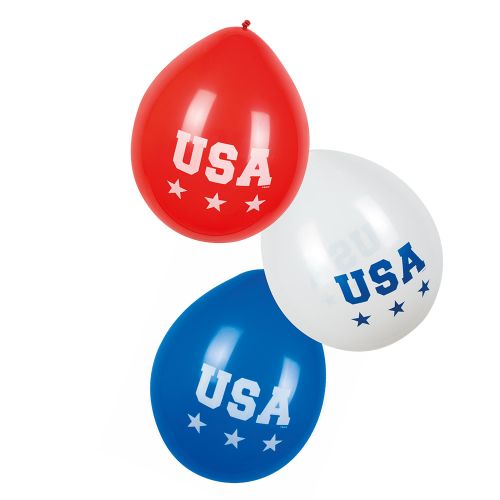 Ballonnen "USA" American Party 25cm 6stuks