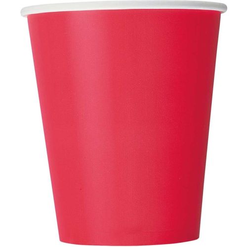 Bekers Uni Rood 270ml 14stuks