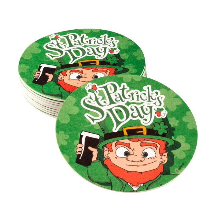 Bierviltjes St.Patrick's Day 10cm 10stuks