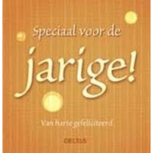 Boek;Speciaal voor de jarige!