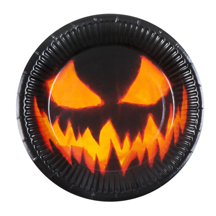 Bordjes Creepy Pumpkin 23cm 10stuks