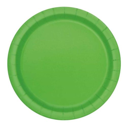 Bordjes Uni Lime Groen 23cm 16stuks