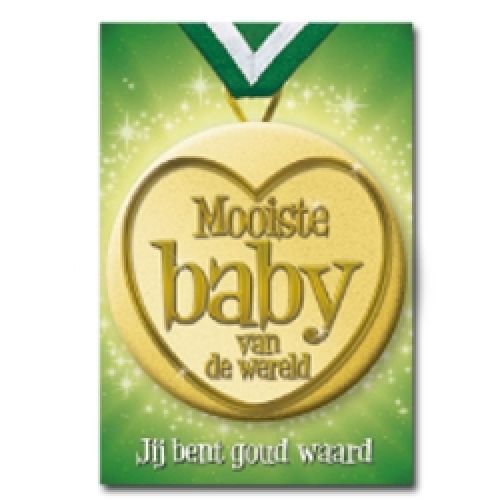 Button Card Mooiste baby van de wereld