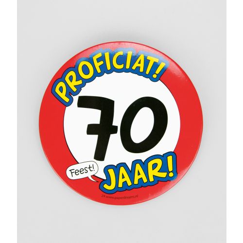 Button XL 70 jaar