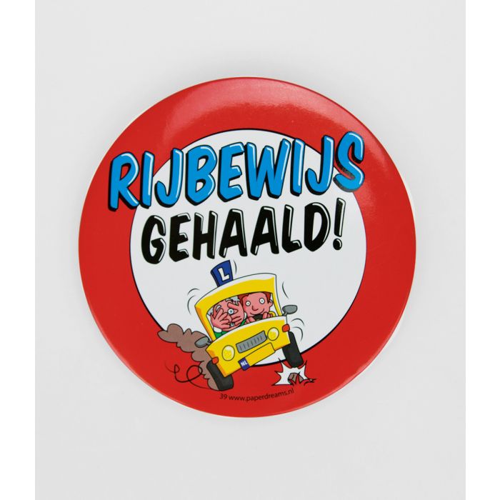 Button XL Rijbewijs