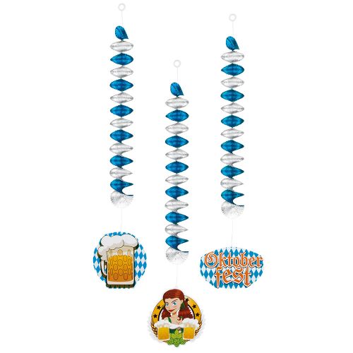 Decor Spiralen Oktoberfest 3stuks