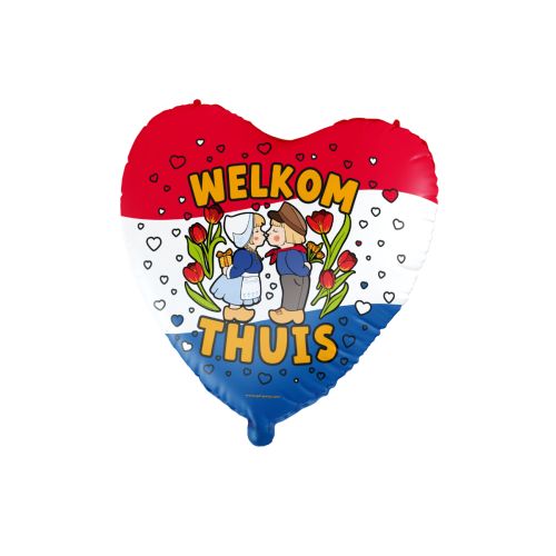 Folieballon Cartoon "Welkom Thuis" 46cm