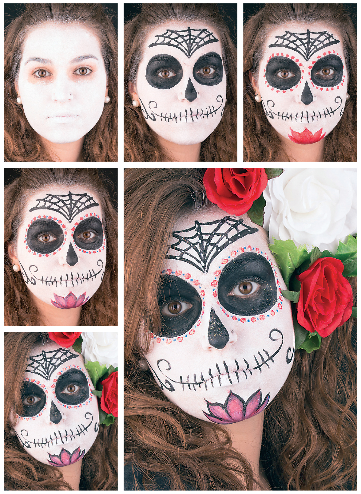 Grimas Schminkset Sugar Skull 4kleuren