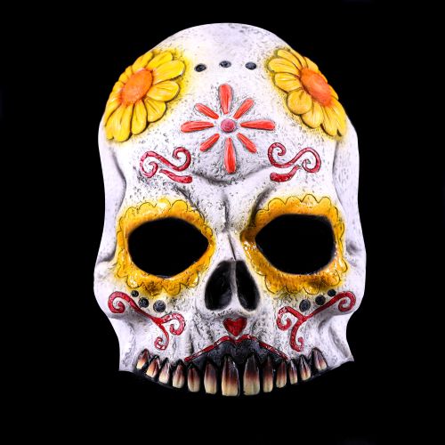 Half Rubber Gezichtsmasker Day of the Dead