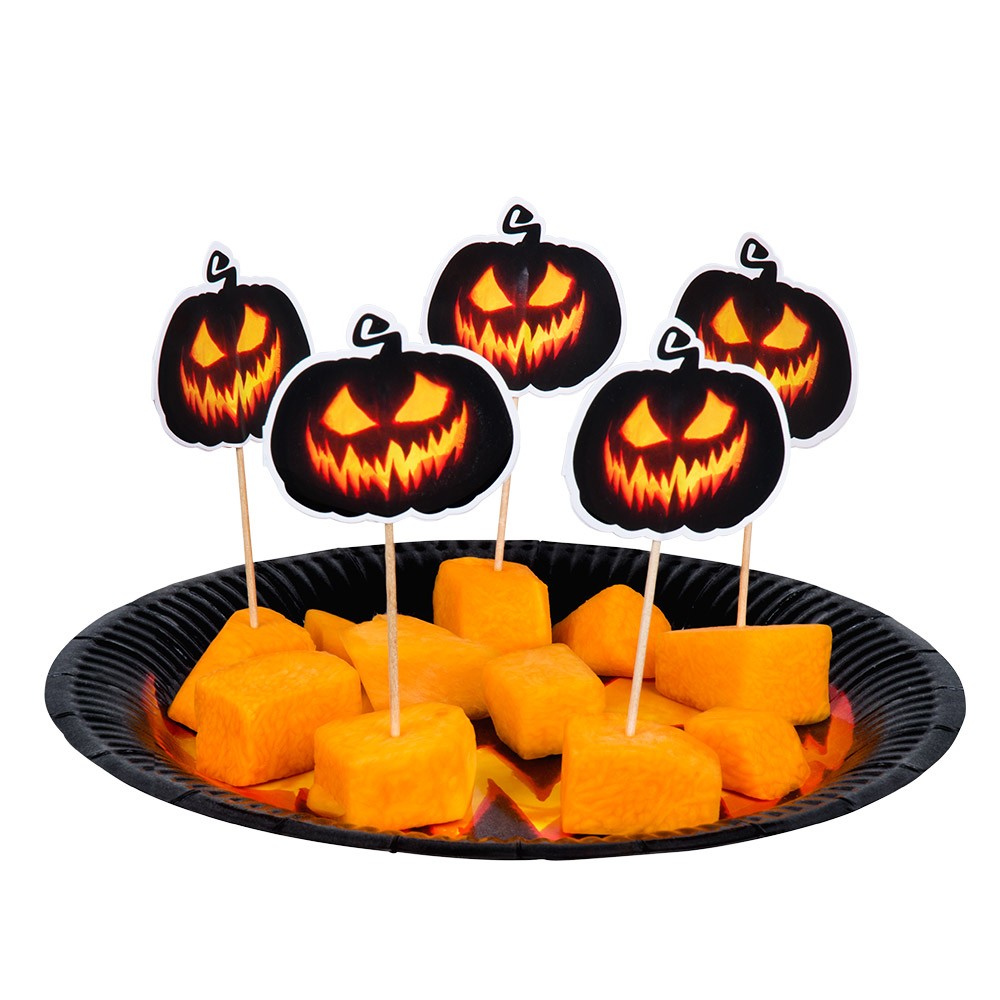 Prikkertjes Creepy Pumpkin 12cm 12stuks