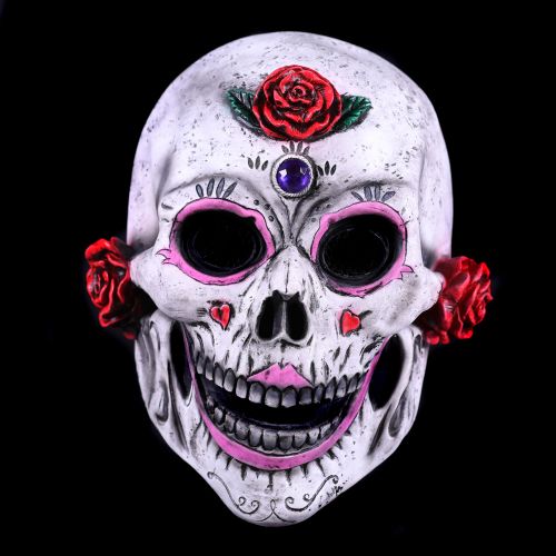 Rubber Masker Day of the Dead met Rozen Luxe